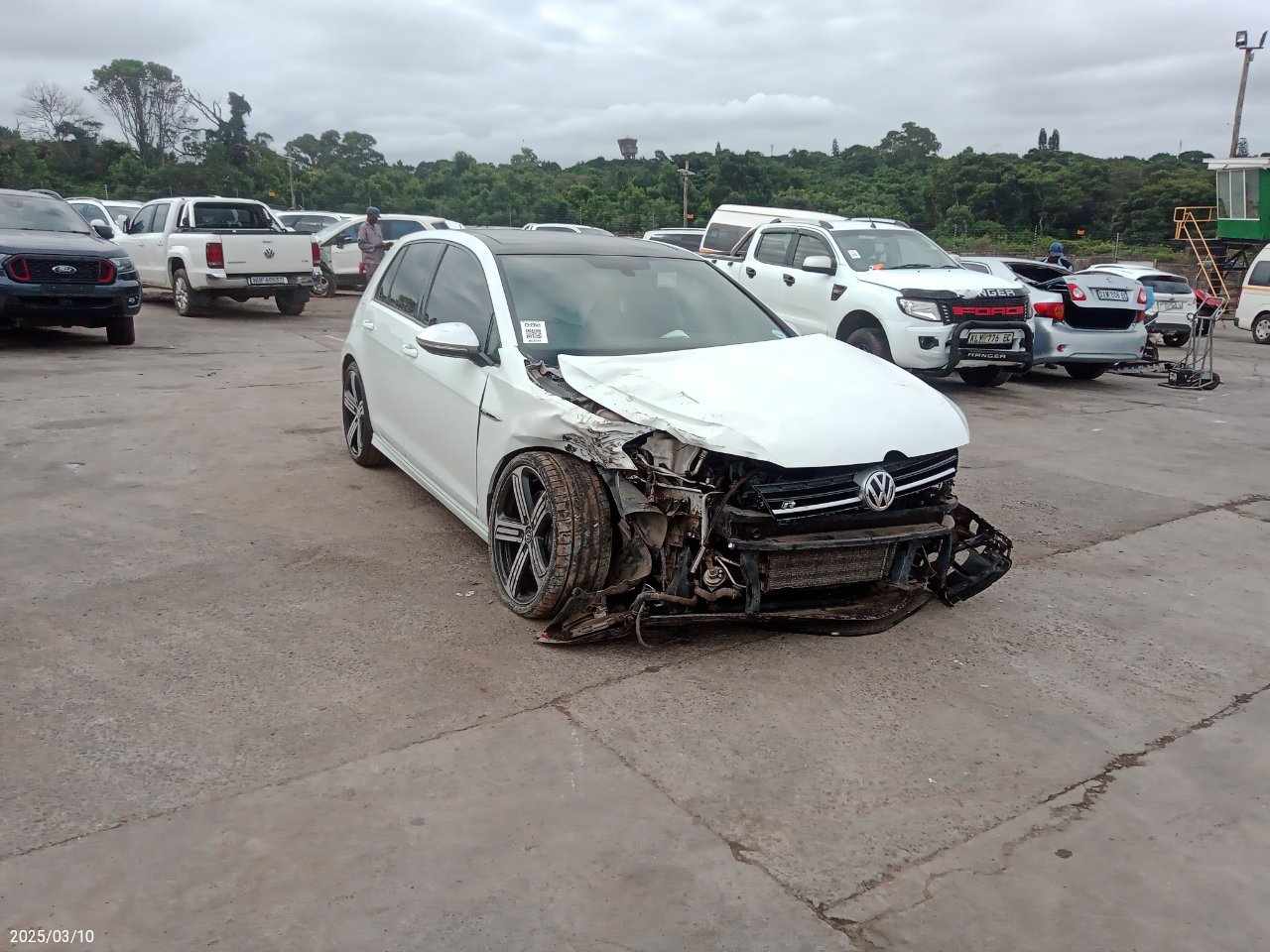 damaged Volkswagen